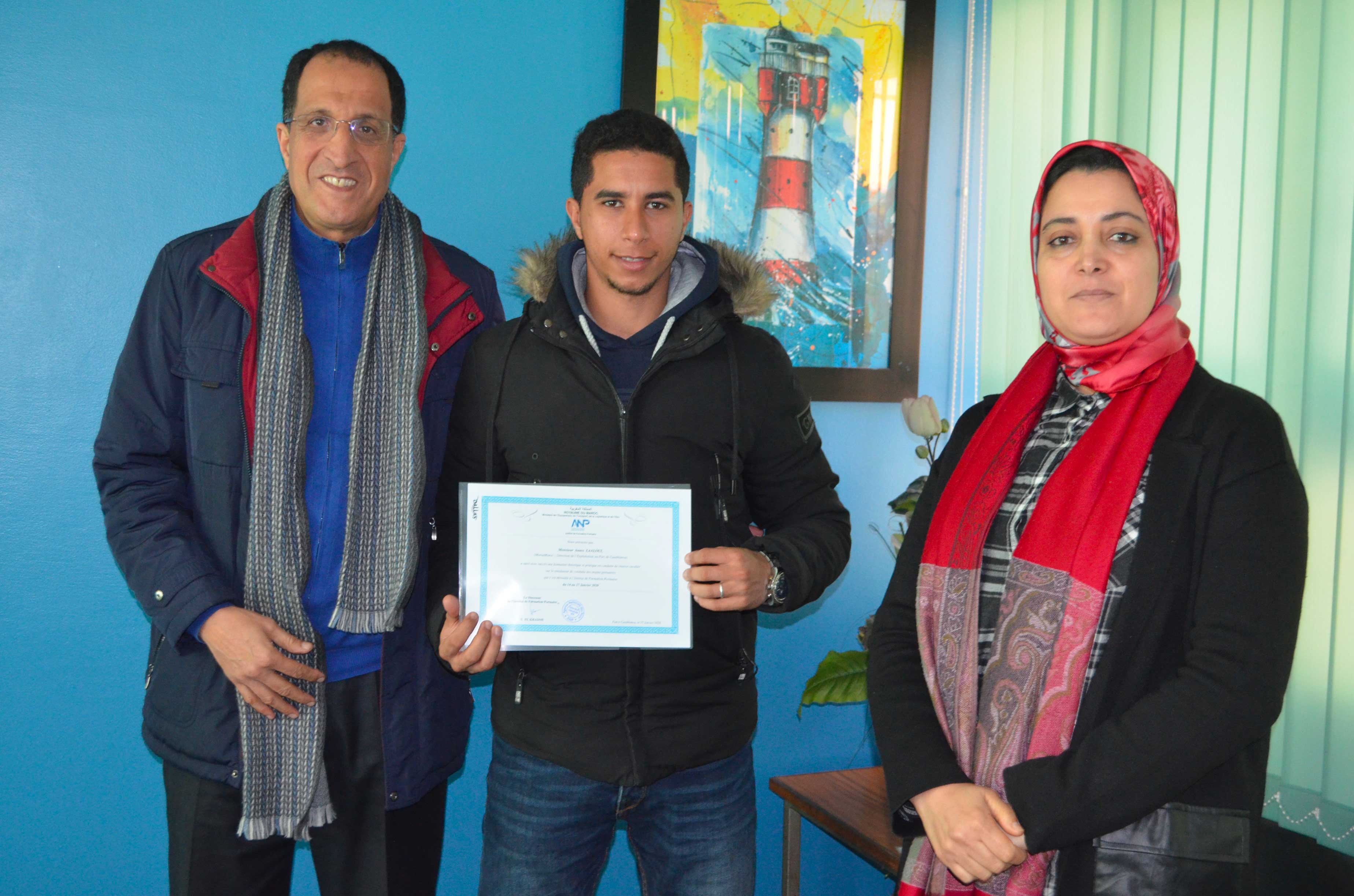 La formation à la conduite du chariot cavalier sur le simulateur de l’ANP IFP au profit des conducteurs de Marsa Maroc